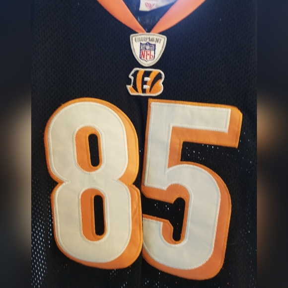 Mitchell & Ness NFL Throwbacks Jersey T Shirt Cincinnati Bengals Johnson Large - Picture 8 of 8